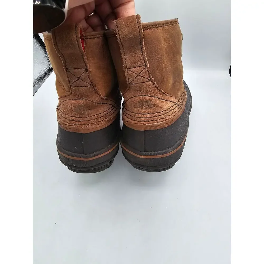 UGG Zetik Waterproof Duck Boots -Chestnut Leather -Men’s US 8